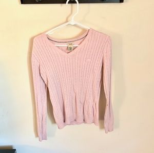 💗 Izod Small Pink Cable Knit Sweater